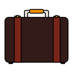 travel suitcase isolated icon vector illustration design