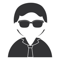 elegant businessman avatar character vector illustration design