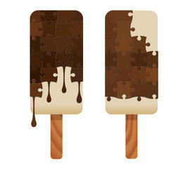 Puzzle ice cream