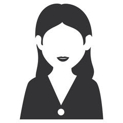 beautiful businesswoman avatar character vector illustration design