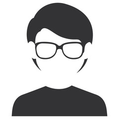young man avatar character vector illustration design