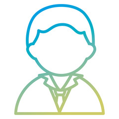 elegant businessman avatar character vector illustration design