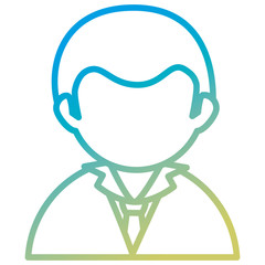 elegant businessman avatar character vector illustration design