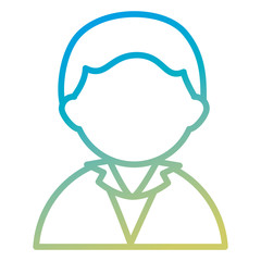 elegant businessman avatar character vector illustration design