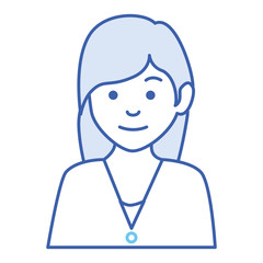 Obraz premium beautiful businesswoman avatar character vector illustration design