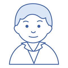 elegant businessman avatar character vector illustration design