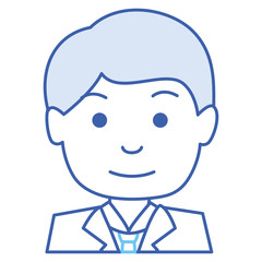 elegant businessman avatar character vector illustration design