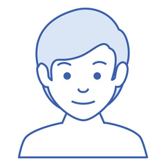 young man shirtless avatar character vector illustration design