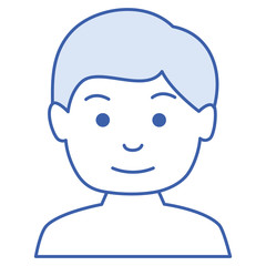 young man shirtless avatar character vector illustration design