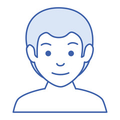 young man shirtless avatar character vector illustration design