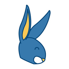 Rabbit animal cartoon icon vector illustration graphic design
