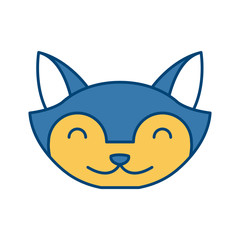 Cat animal cartoon icon vector illustration graphic design