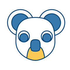 Koala animal cartoon icon vector illustration graphic design