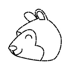 bear cartoon animal icon vector illustration graphic design