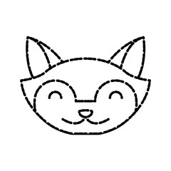 Cat animal cartoon icon vector illustration graphic design