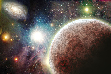 Obraz premium Planets in space
