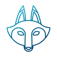 Fox animal cartoon icon vector illustration graphic design