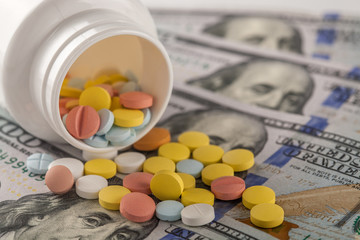 pills in the bank on the money