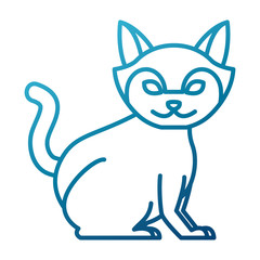 Cat animal cartoon icon vector illustration graphic design