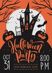 Halloween party poster