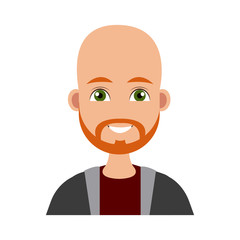 Young man cartoon icon vector illustration graphic design