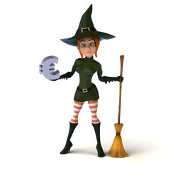 Sexy witch - 3D Illustration