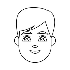 Young man cartoon icon vector illustration graphic design
