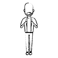 Young man cartoon icon vector illustration graphic design