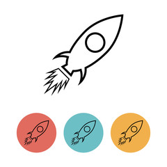 ROCKET ICON vector