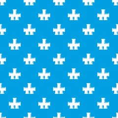 Naklejka premium Drain system pattern seamless blue