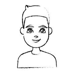 Young man cartoon icon vector illustration graphic design