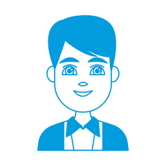 Young man cartoon icon vector illustration graphic design