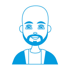 Young man cartoon icon vector illustration graphic design