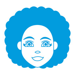 Young woman cartoon icon vector illustration graphic design