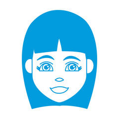 Young woman cartoon icon vector illustration graphic design