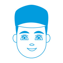 Young man cartoon icon vector illustration graphic design