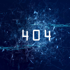 A program code error on an abstract background.