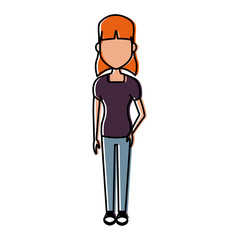 Young man cartoon icon vector illustration graphic design