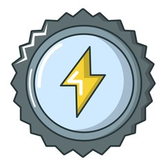 Energy drink cap icon, cartoon style