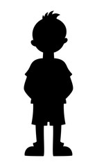 Small Kid Vector Shape
