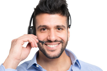 Smiling customer reprenetative portrait