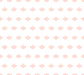 Seamless geometric pattern with abstract flower ornament. Vector Illustration