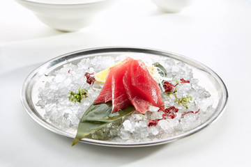 Exquisite Asian menu in the restaurant