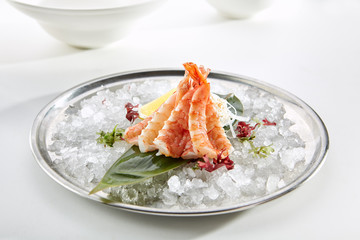 Exquisite Asian menu in the restaurant