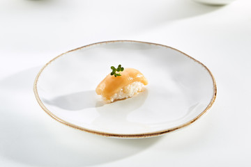 Exquisite Asian menu in the restaurant