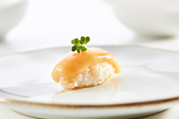 Exquisite Asian menu in the restaurant