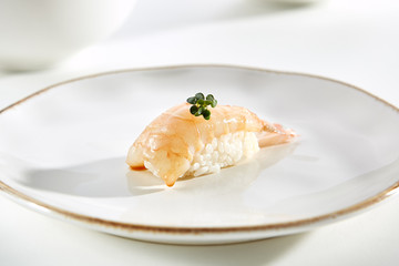 Exquisite Asian menu in the restaurant