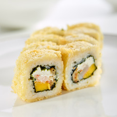 Exquisite Asian menu in the restaurant