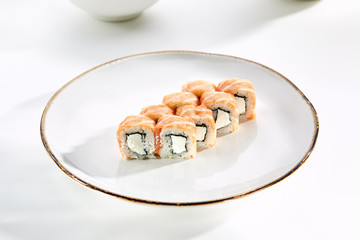 Exquisite Asian menu in the restaurant