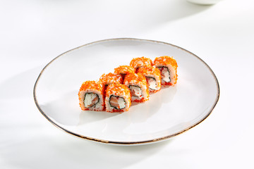 Exquisite Asian menu in the restaurant